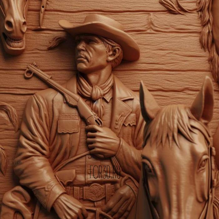 red dead 1 stl model for CNC